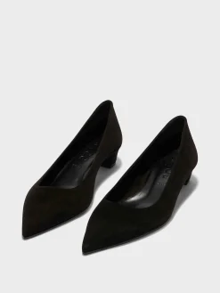 New Aeyde Judi Suede Pumps Black Suede