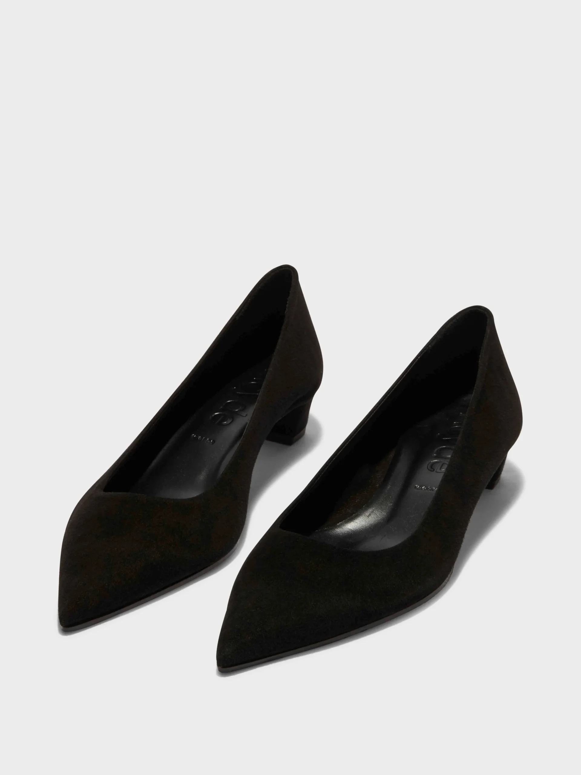 New Aeyde Judi Suede Pumps Black Suede