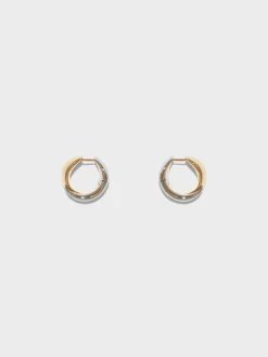 New Aeyde Junior Medium 18kt Gold and Palladium-Plated Earrings 18k Gold Plated/Palladium Plated