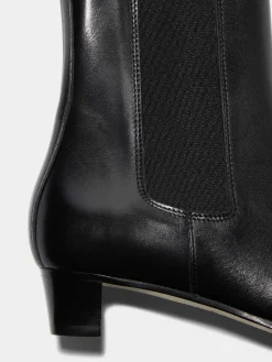 Sale Aeyde Kiki Leather Chelsea Boots Black Calf