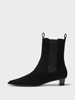 Best Aeyde Kiki Suede Chelsea Boots Black Suede