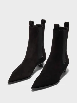 Best Aeyde Kiki Suede Chelsea Boots Black Suede