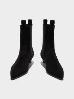 Best Aeyde Kiki Suede Chelsea Boots Black Suede