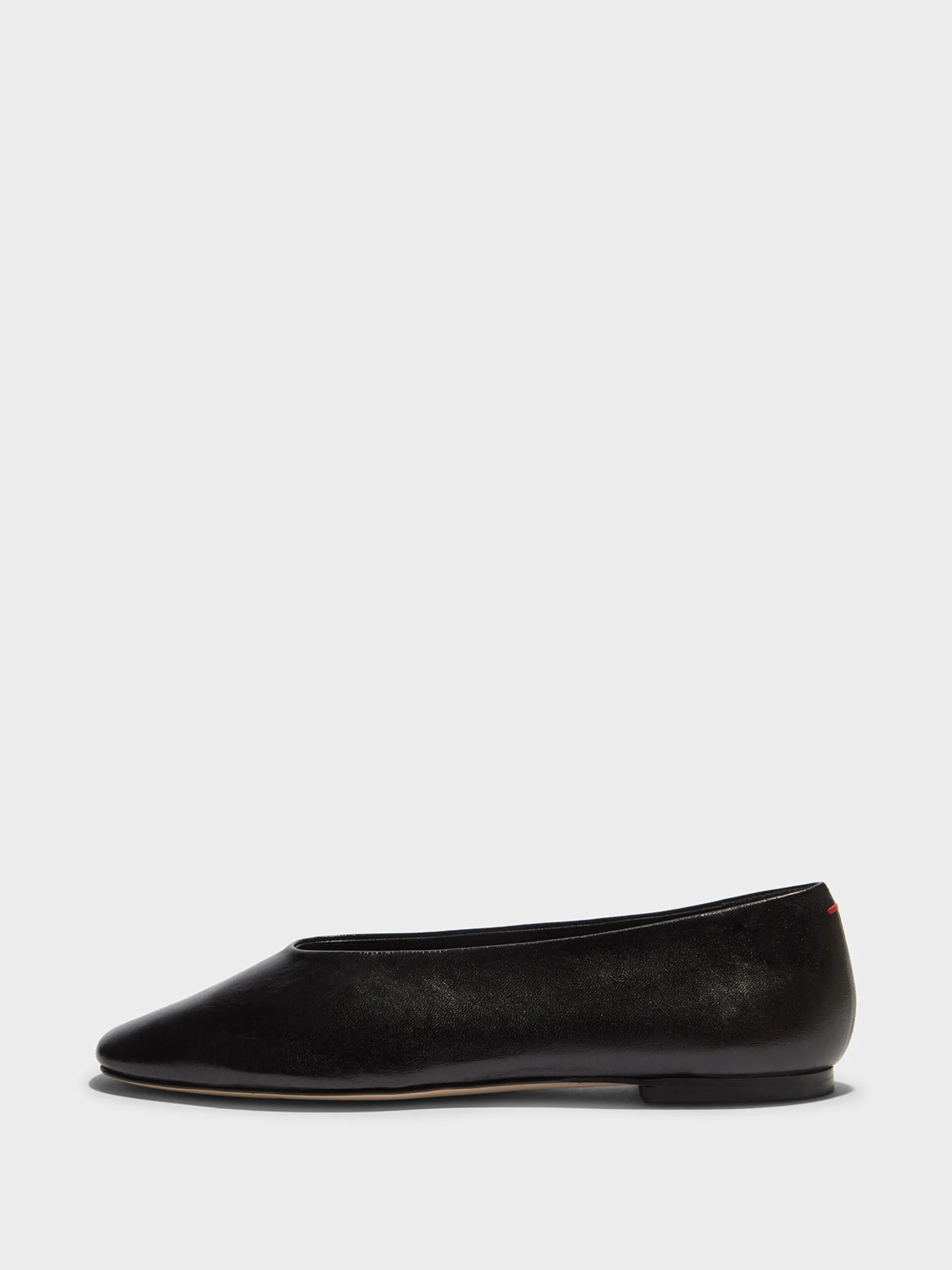 Sale Aeyde Kirsten Leather Ballet Flats Black Nappa