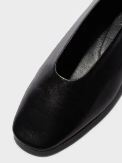 Sale Aeyde Kirsten Leather Ballet Flats Black Nappa