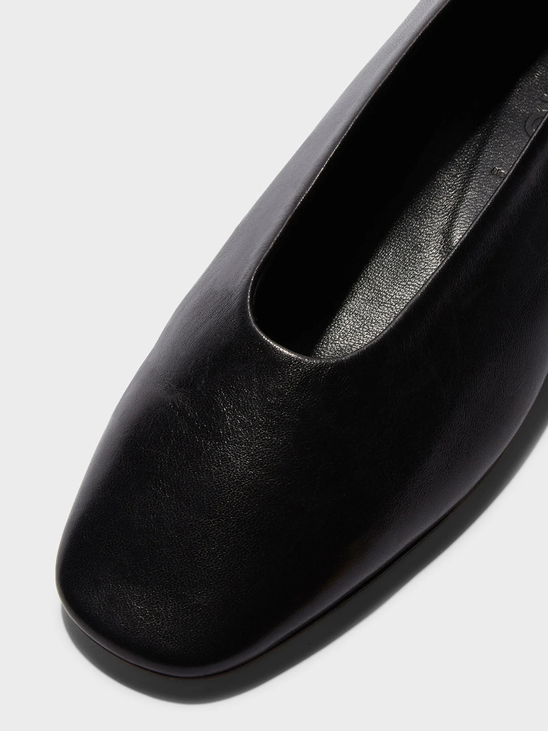 Sale Aeyde Kirsten Leather Ballet Flats Black Nappa