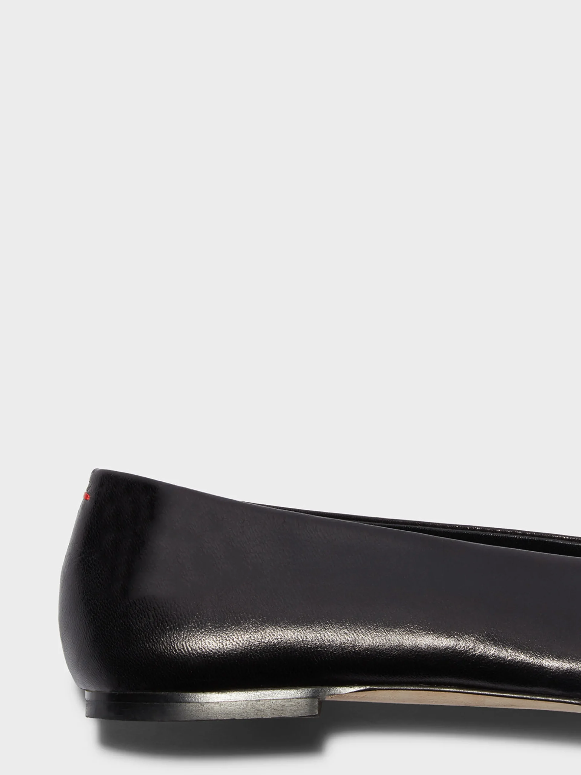 Sale Aeyde Kirsten Leather Ballet Flats Black Nappa