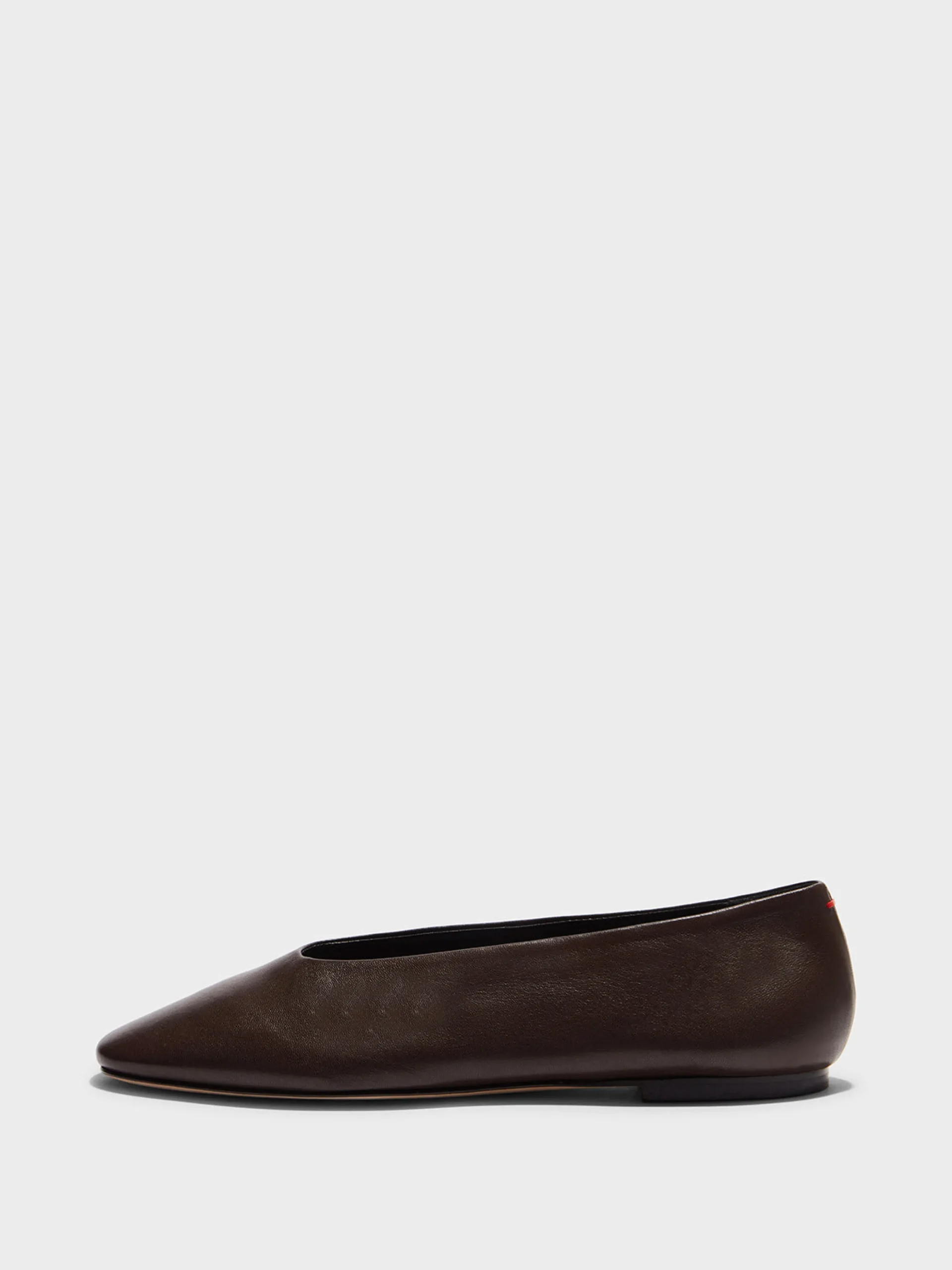 Best Aeyde Kirsten Leather Ballet Flats Moka Nappa