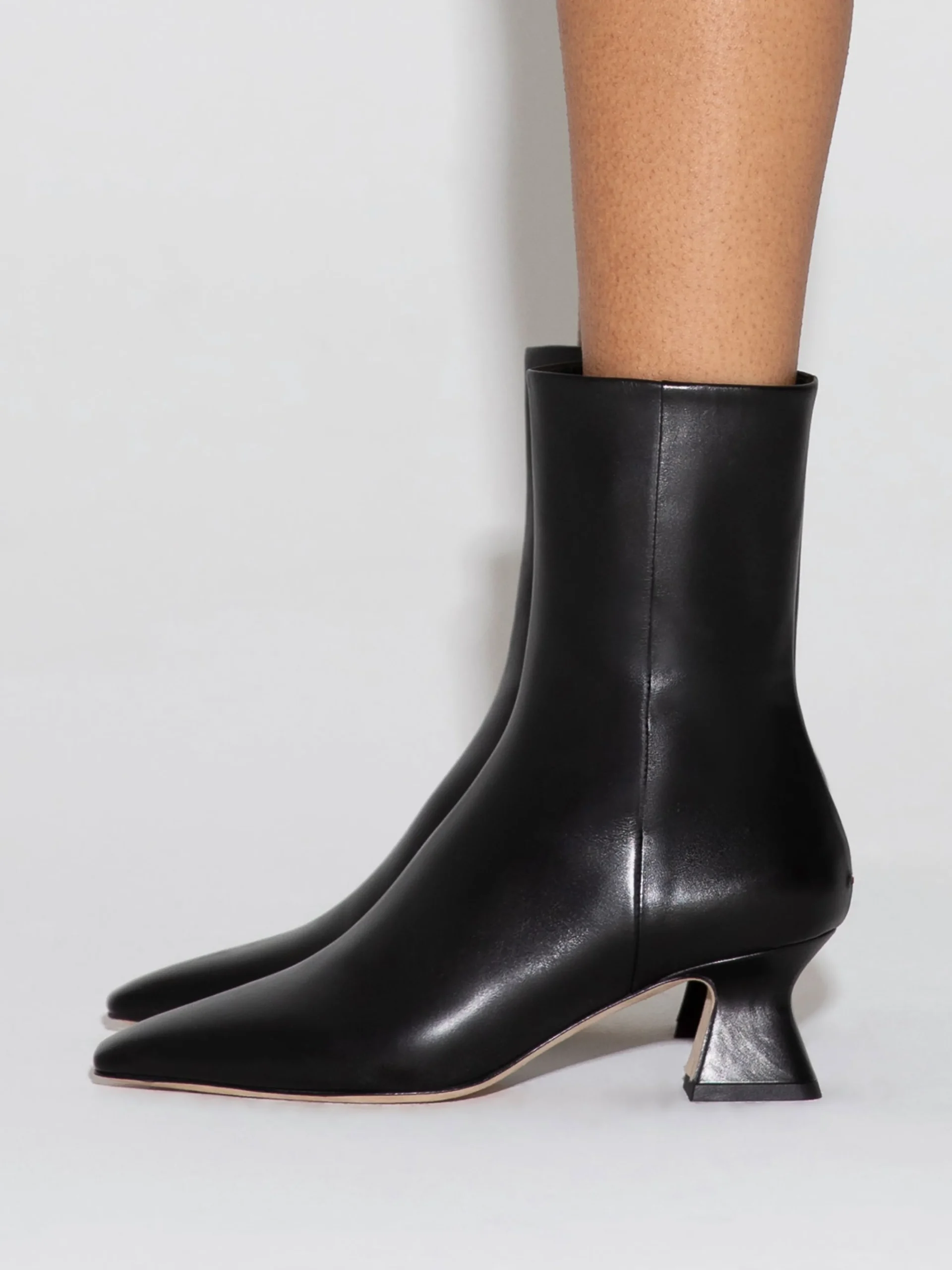 Best Aeyde Koko Leather Ankle Boots Black Calf