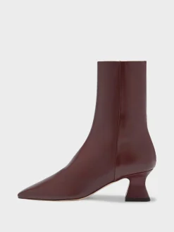 Outlet Aeyde Koko Leather Ankle Boots Port Calf