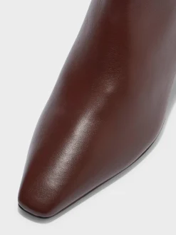 Outlet Aeyde Koko Leather Ankle Boots Port Calf