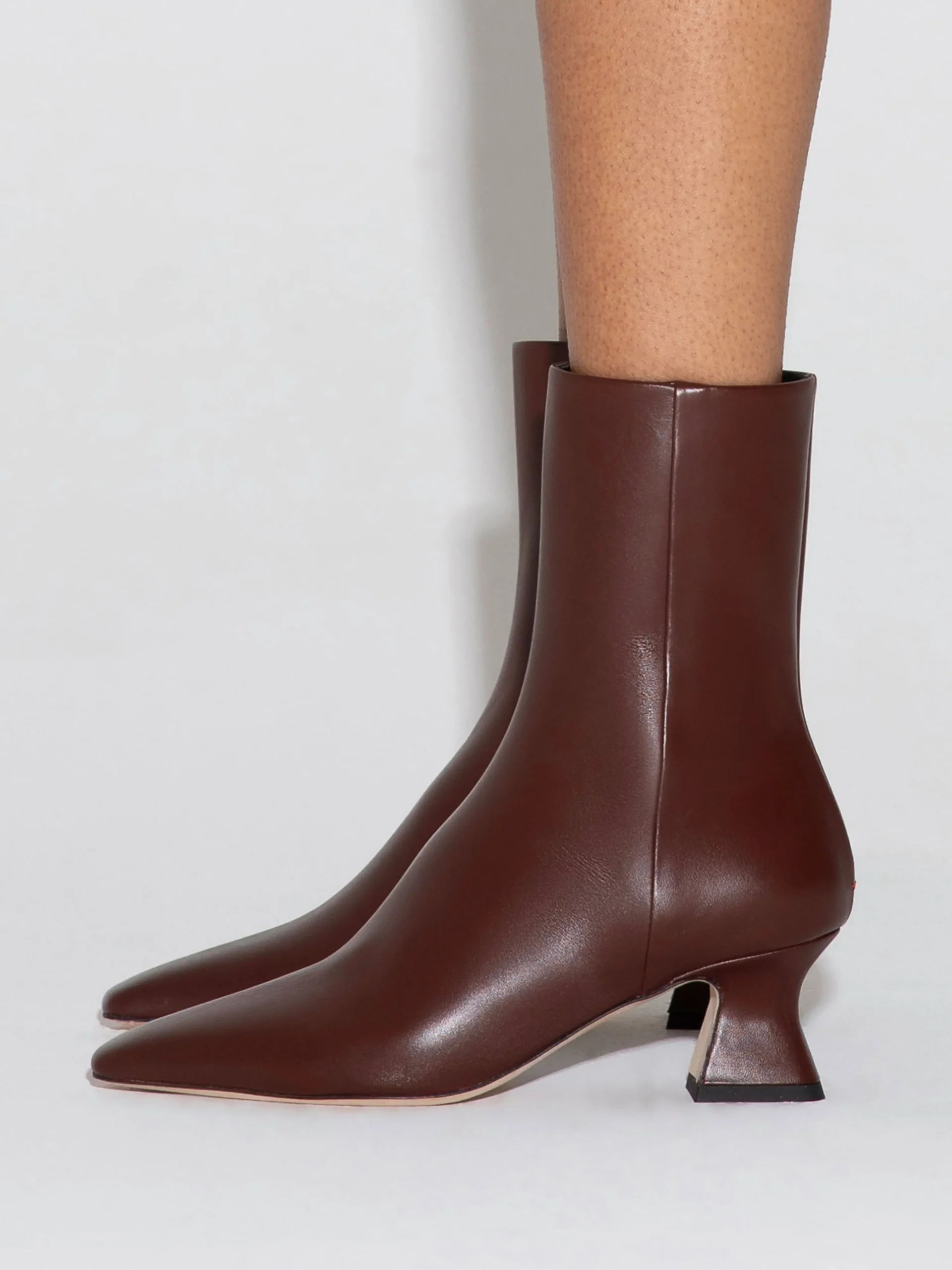 Outlet Aeyde Koko Leather Ankle Boots Port Calf