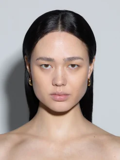 New Aeyde Laurie Medium 18kt Gold and Palladium-Plated Hoop Earrings 18k Gold Plated/Palladium Plated