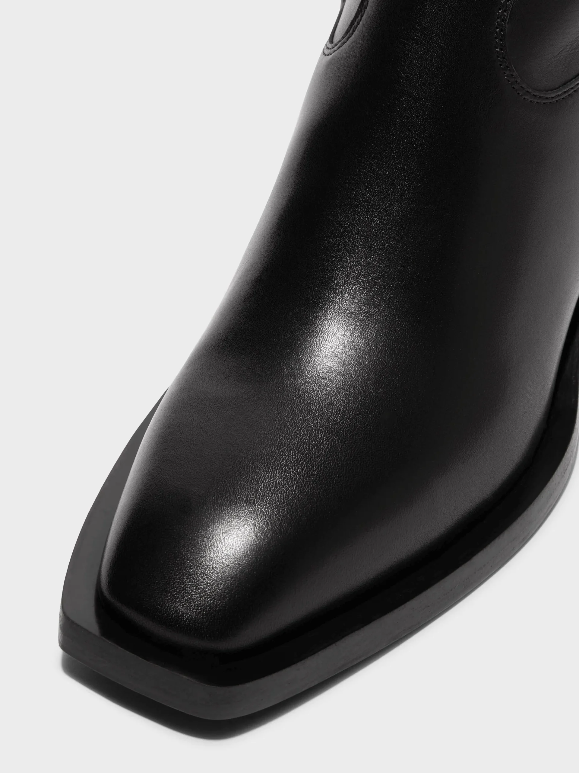 Discount Aeyde Luis Leather Cowboy Ankle Boots Black Calf