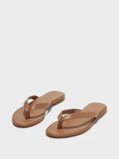 Online Aeyde Melody Leather Thong Sandal Hazelnut Nappa
