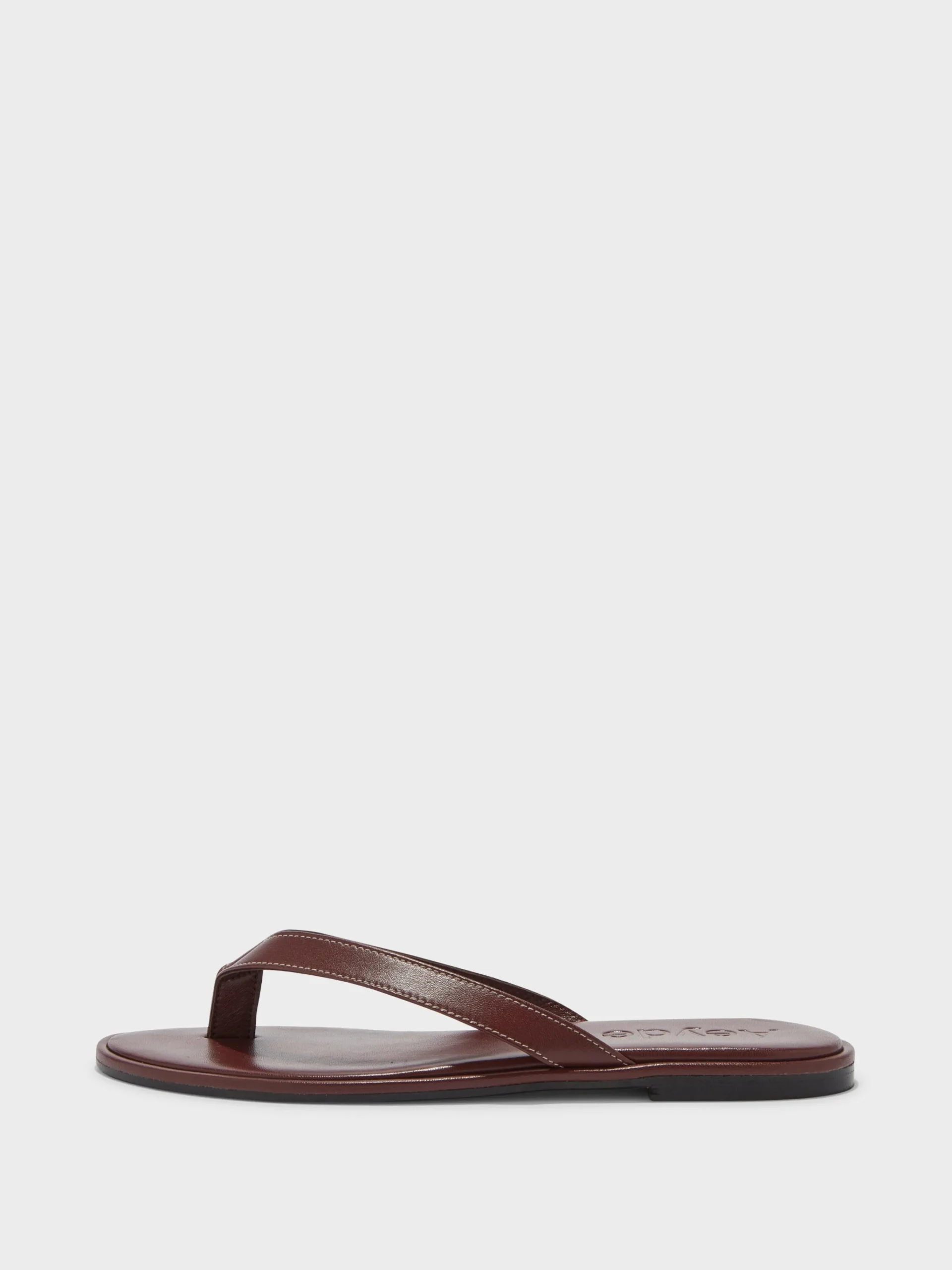 Best Aeyde Melody Leather Thong Sandal Port Nappa