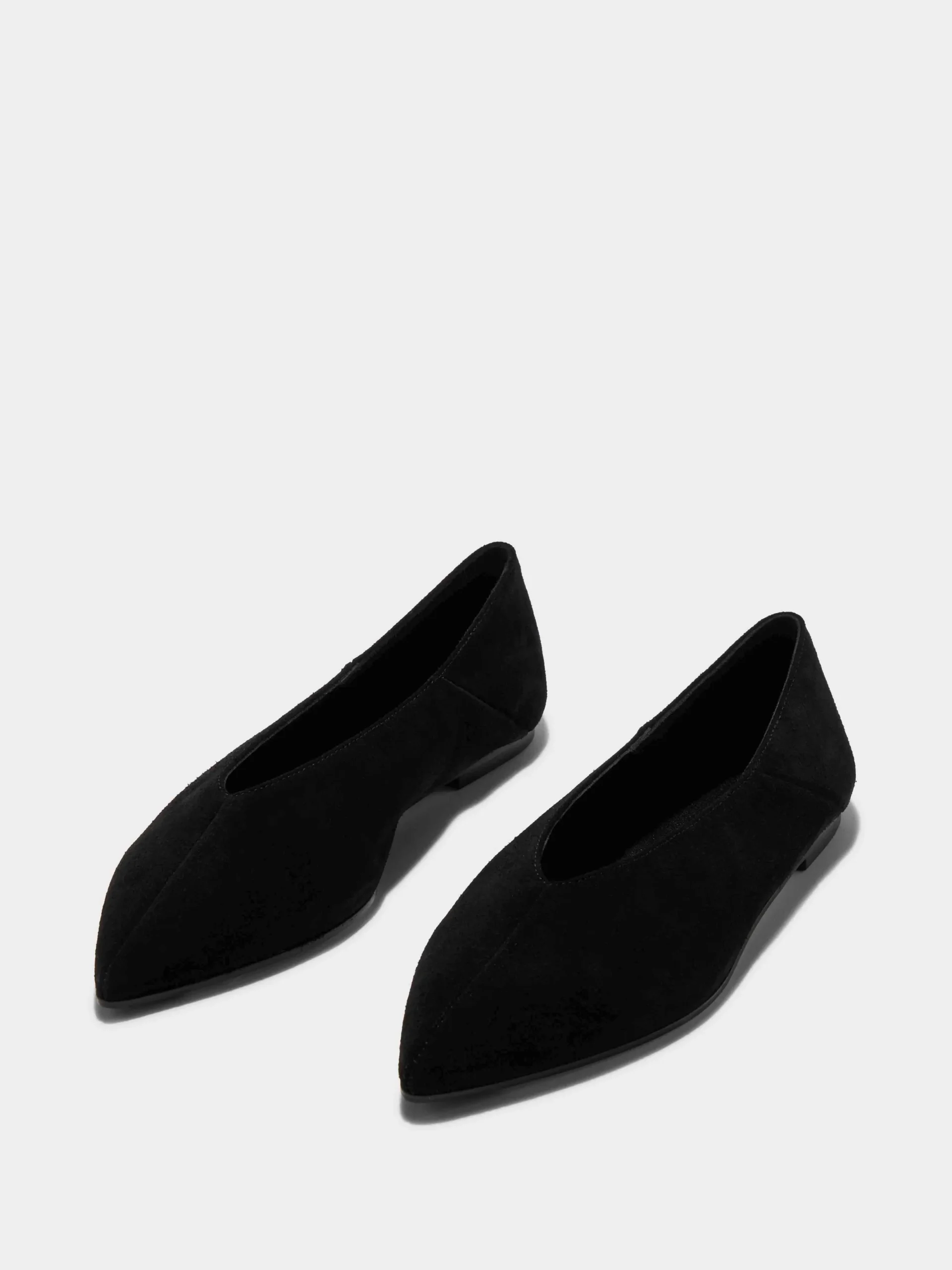 Best Aeyde Moa Suede Ballet Flats Black Suede