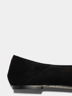 Best Aeyde Moa Suede Ballet Flats Black Suede