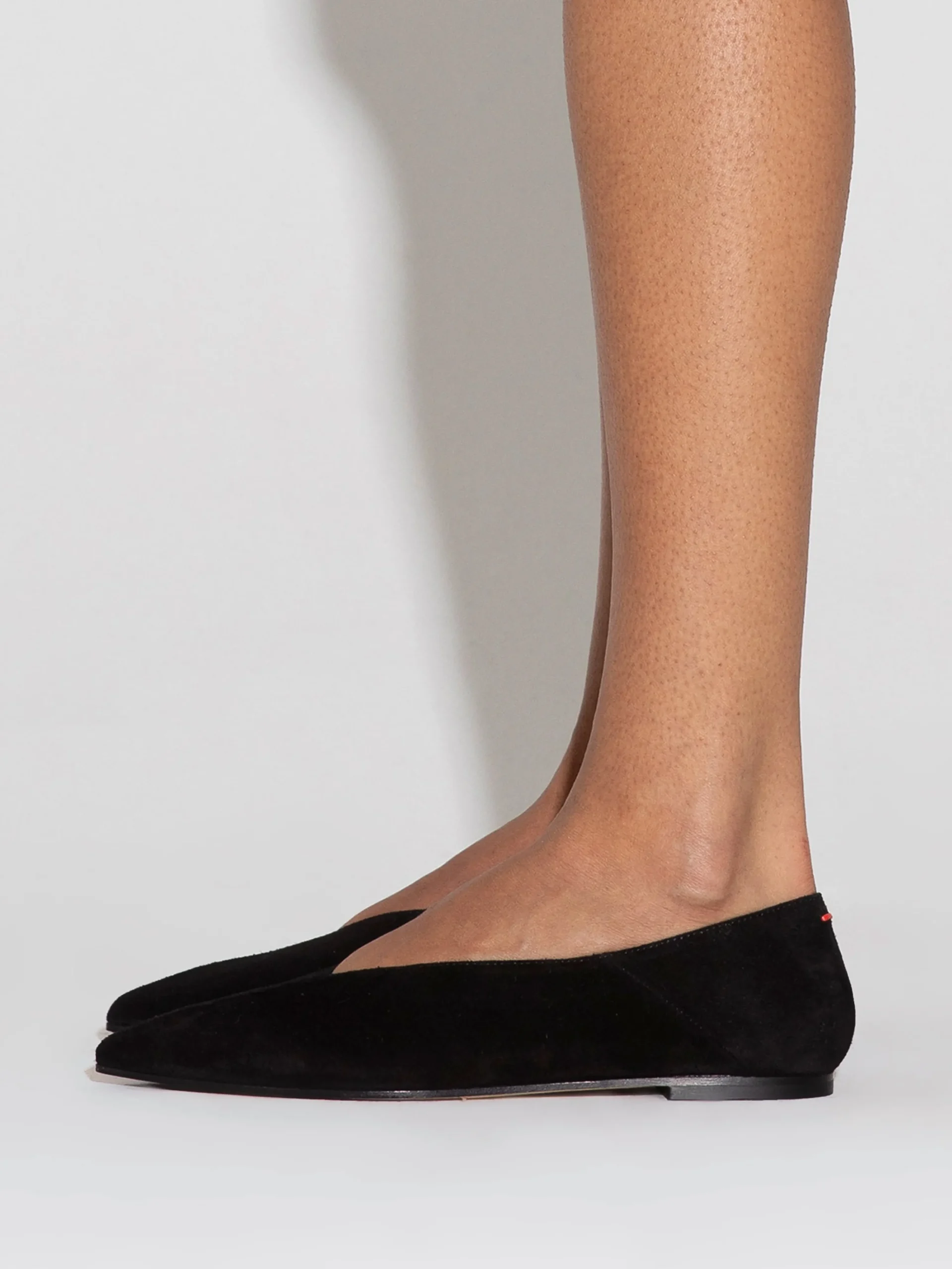 Best Aeyde Moa Suede Ballet Flats Black Suede