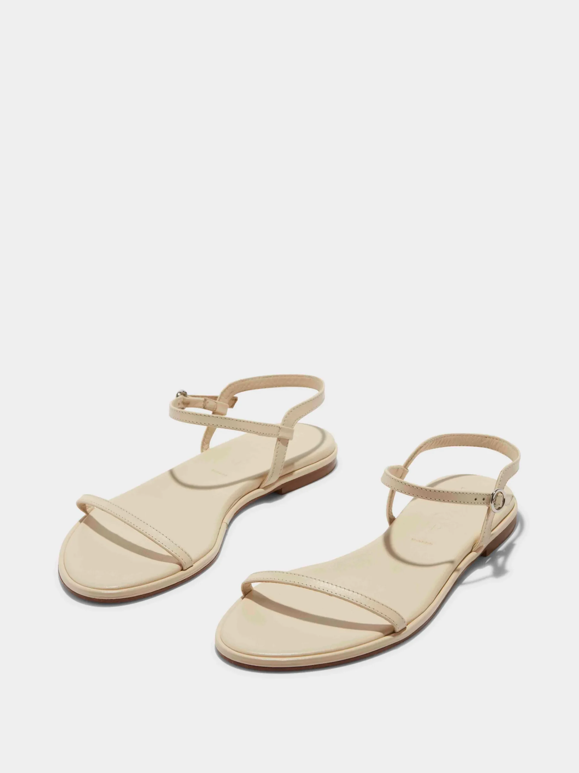 Fashion Aeyde Nettie Leather Sandals Creamy Nappa