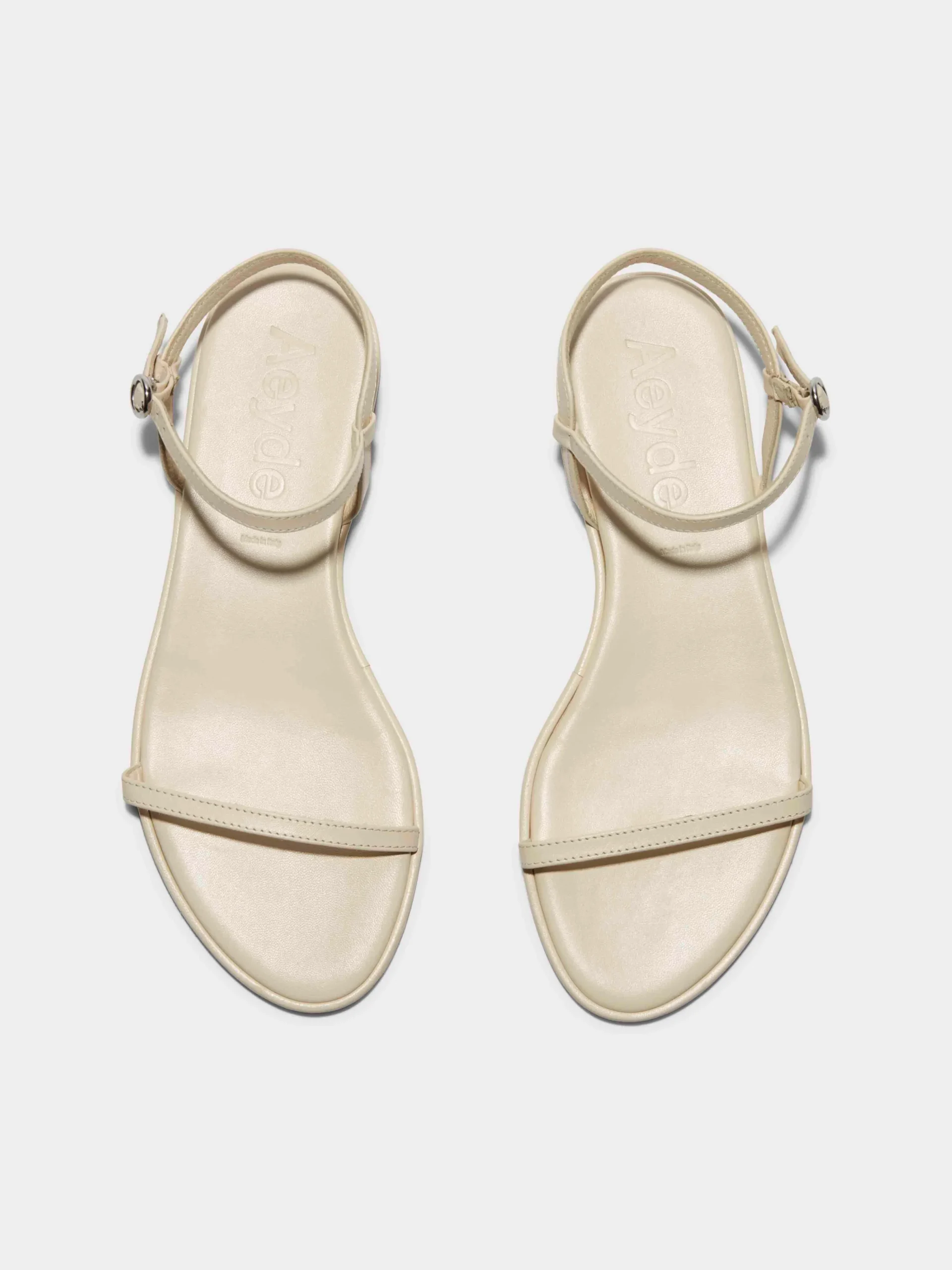 Fashion Aeyde Nettie Leather Sandals Creamy Nappa