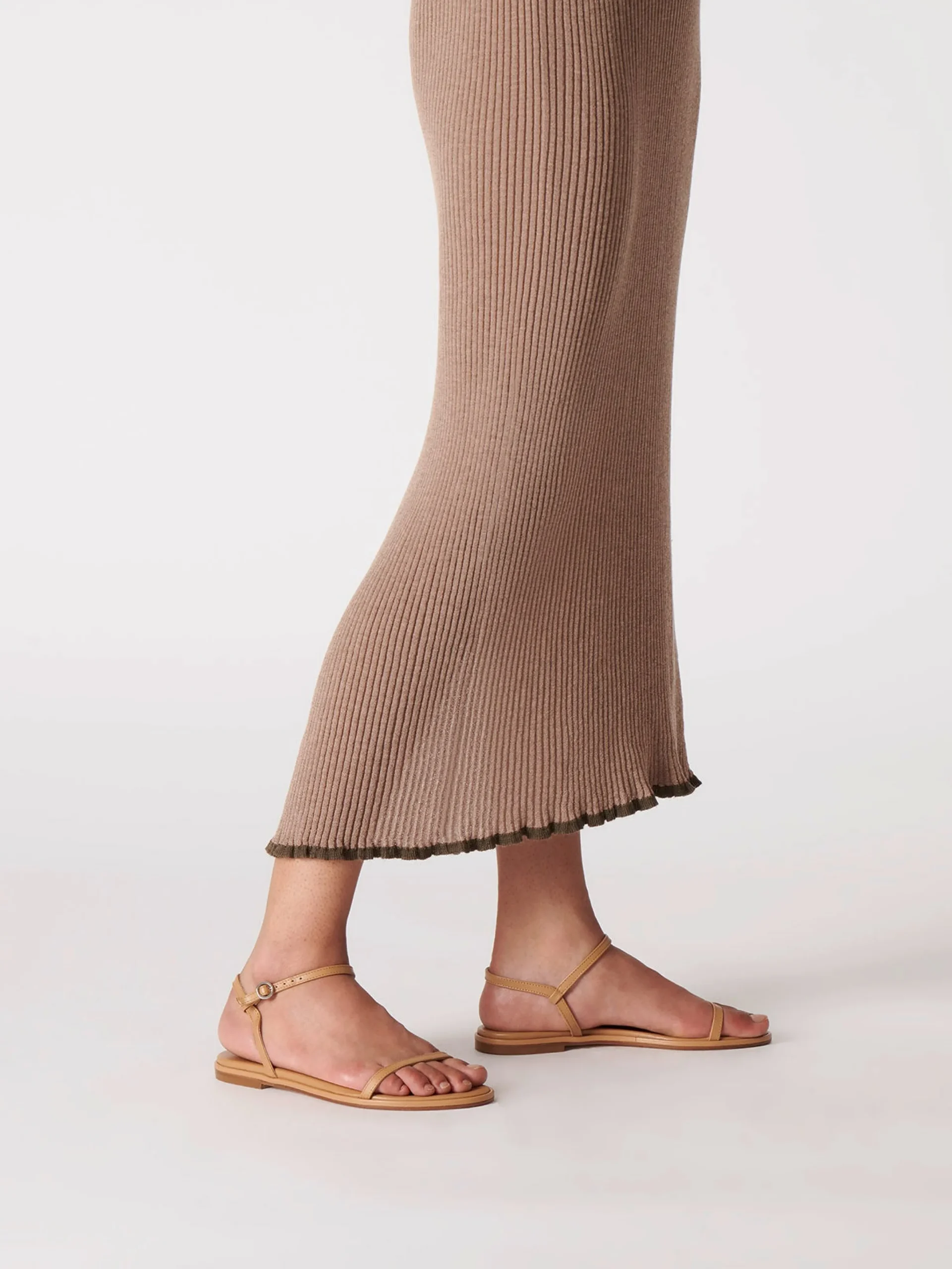 Best Aeyde Nettie Leather Sandals Hazelnut Nappa