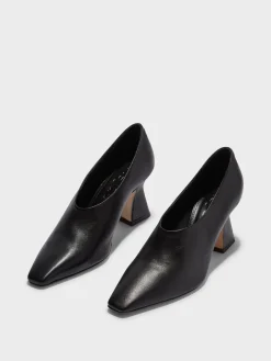 Fashion Aeyde Nova Leather Pointed Pumps Black Nappa