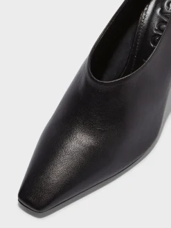 Fashion Aeyde Nova Leather Pointed Pumps Black Nappa