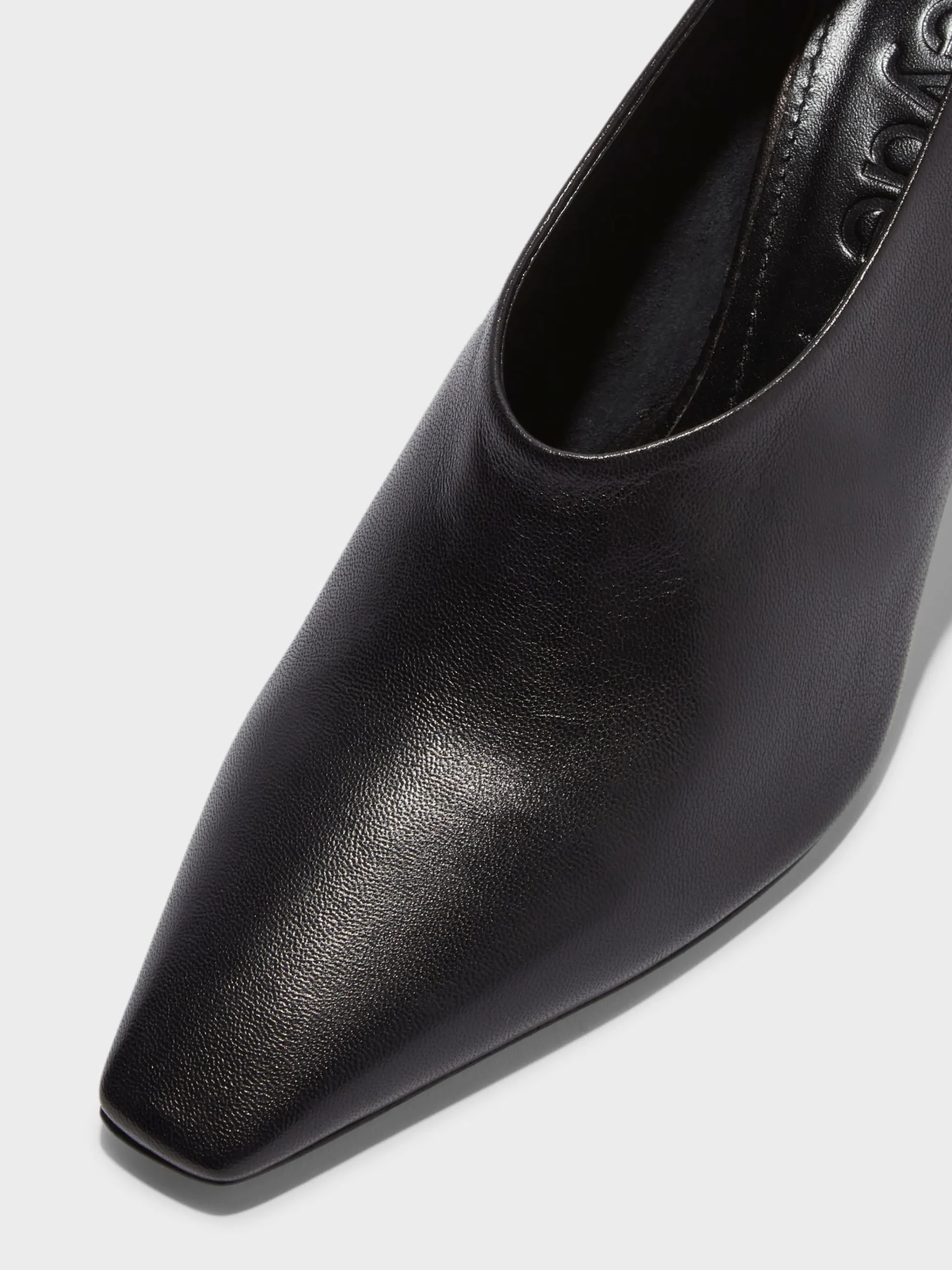 Fashion Aeyde Nova Leather Pointed Pumps Black Nappa