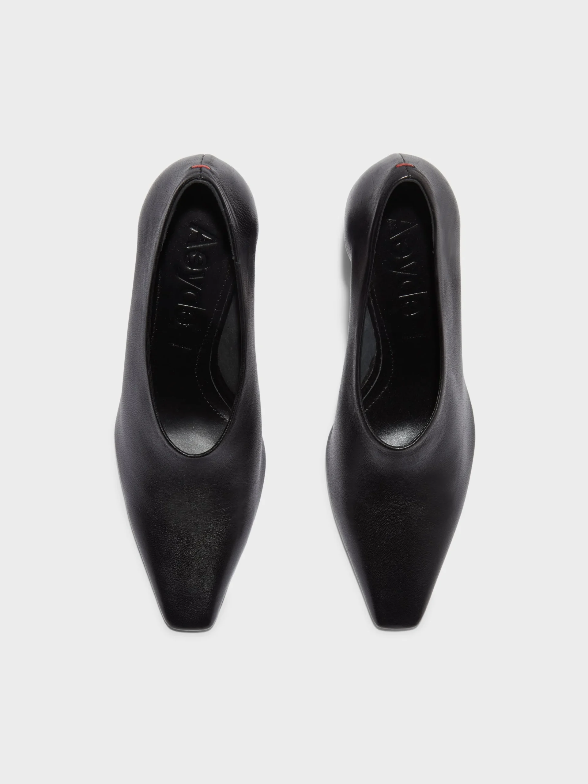 Fashion Aeyde Nova Leather Pointed Pumps Black Nappa