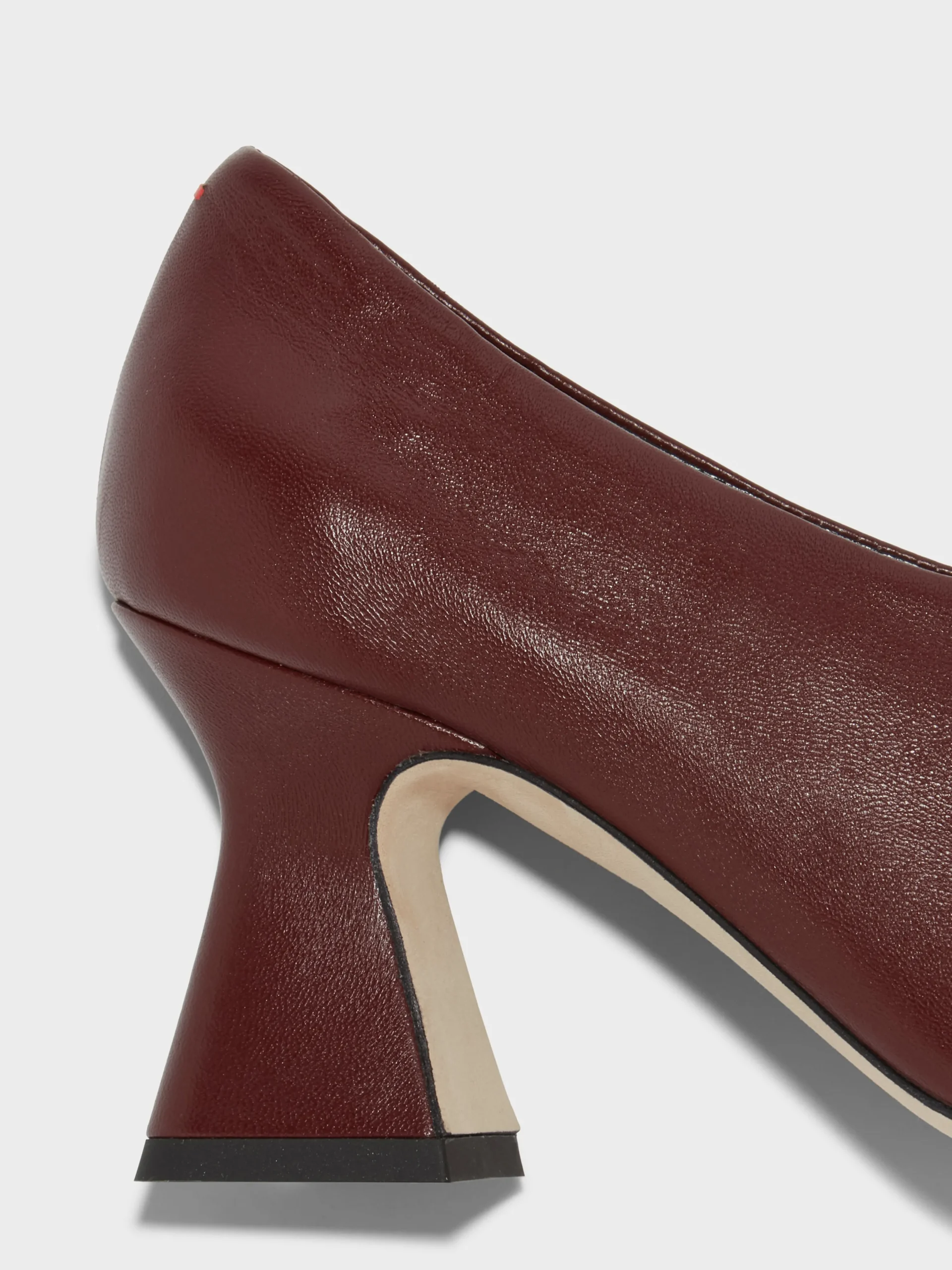 Discount Aeyde Nova Leather Pointed Pumps Port Nappa