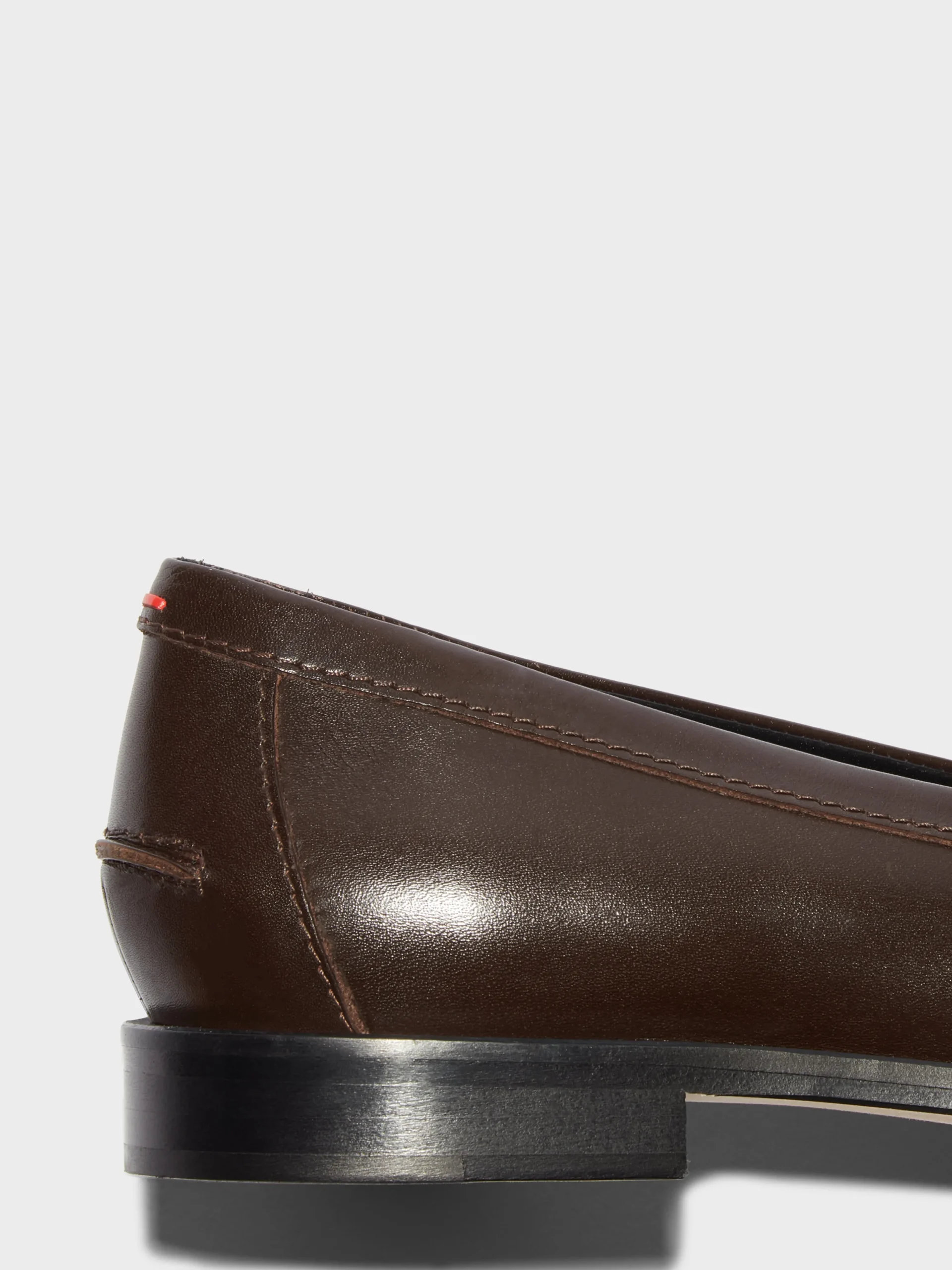 Hot Aeyde Oscar Leather Loafers Moka Calf
