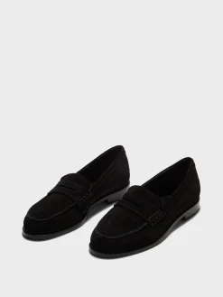 Clearance Aeyde Oscar Suede Loafers Black Suede