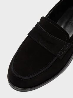 Clearance Aeyde Oscar Suede Loafers Black Suede