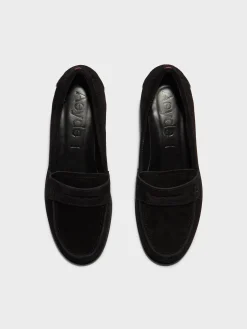 Clearance Aeyde Oscar Suede Loafers Black Suede