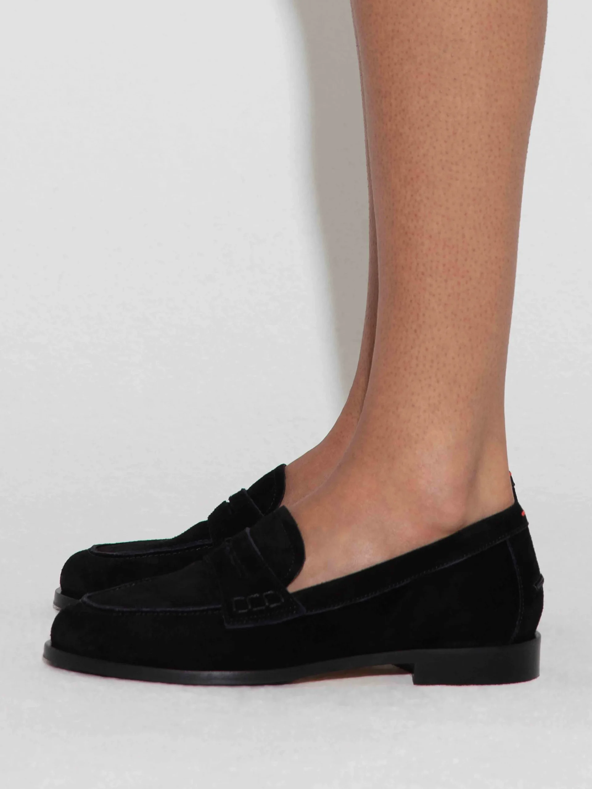 Clearance Aeyde Oscar Suede Loafers Black Suede