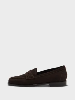 Best Aeyde Oscar Suede Loafers Moka Suede