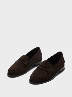 Best Aeyde Oscar Suede Loafers Moka Suede