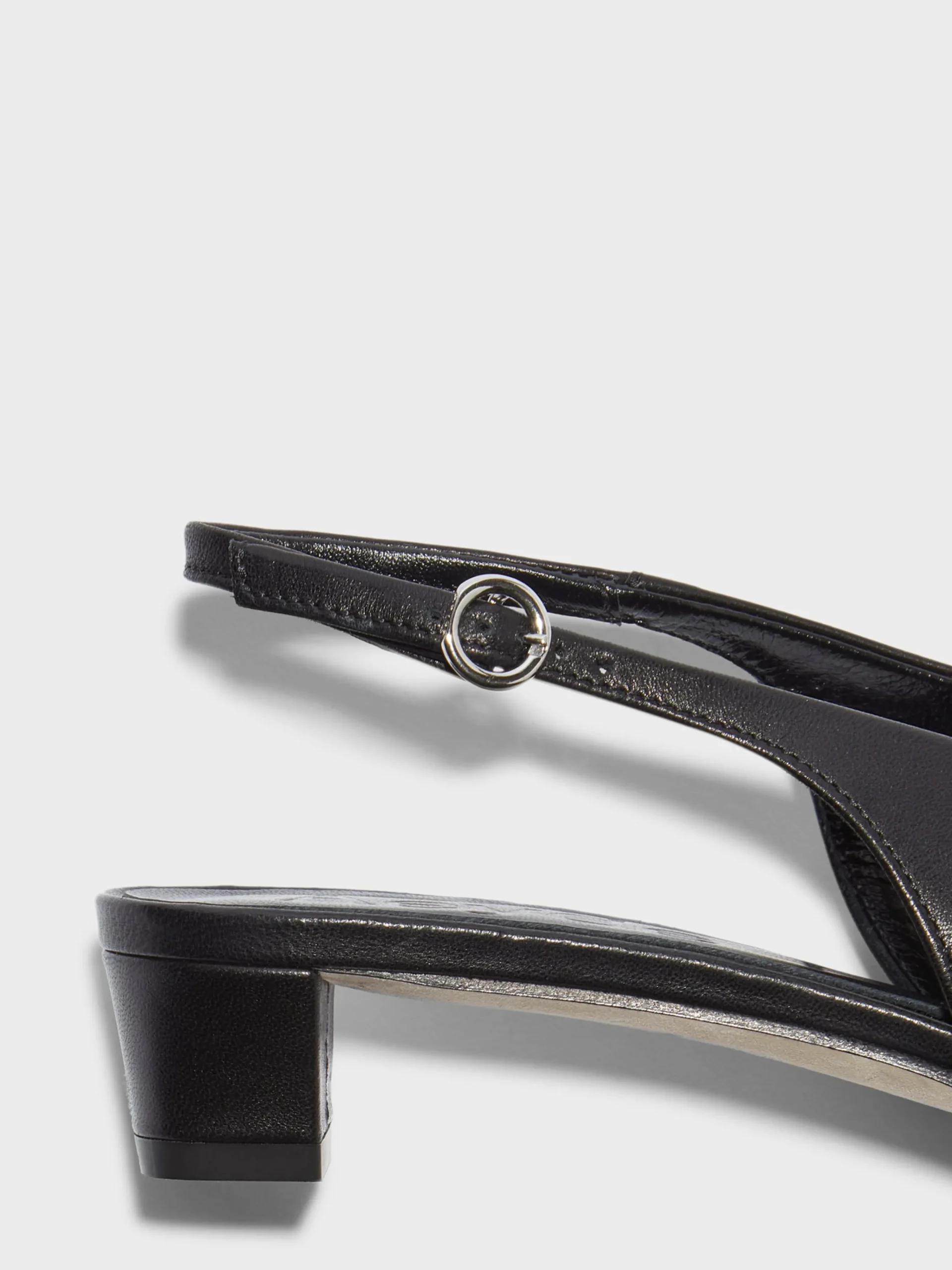 Best Aeyde Oti Leather Slingback Pumps Black Nappa