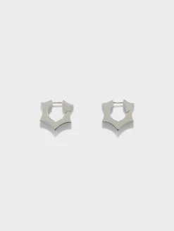 Sale Aeyde Parker Palladium-Plated Hoop Earrings Palladium Plated