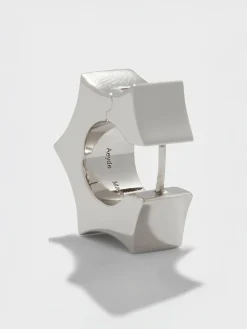 Sale Aeyde Parker Palladium-Plated Hoop Earrings Palladium Plated