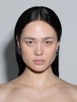 Sale Aeyde Parker Palladium-Plated Hoop Earrings Palladium Plated