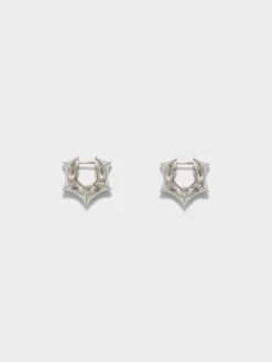 Fashion Aeyde Phoenix Palladium-Plated Hoop Earrings Palladium Plated