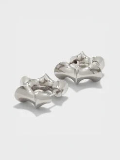 Fashion Aeyde Phoenix Palladium-Plated Hoop Earrings Palladium Plated