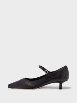Hot Aeyde Polina Leather Mary-Janes Black Nappa