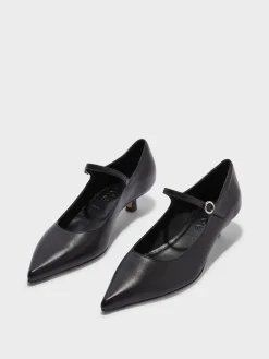 Hot Aeyde Polina Leather Mary-Janes Black Nappa