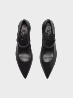 Hot Aeyde Polina Leather Mary-Janes Black Nappa