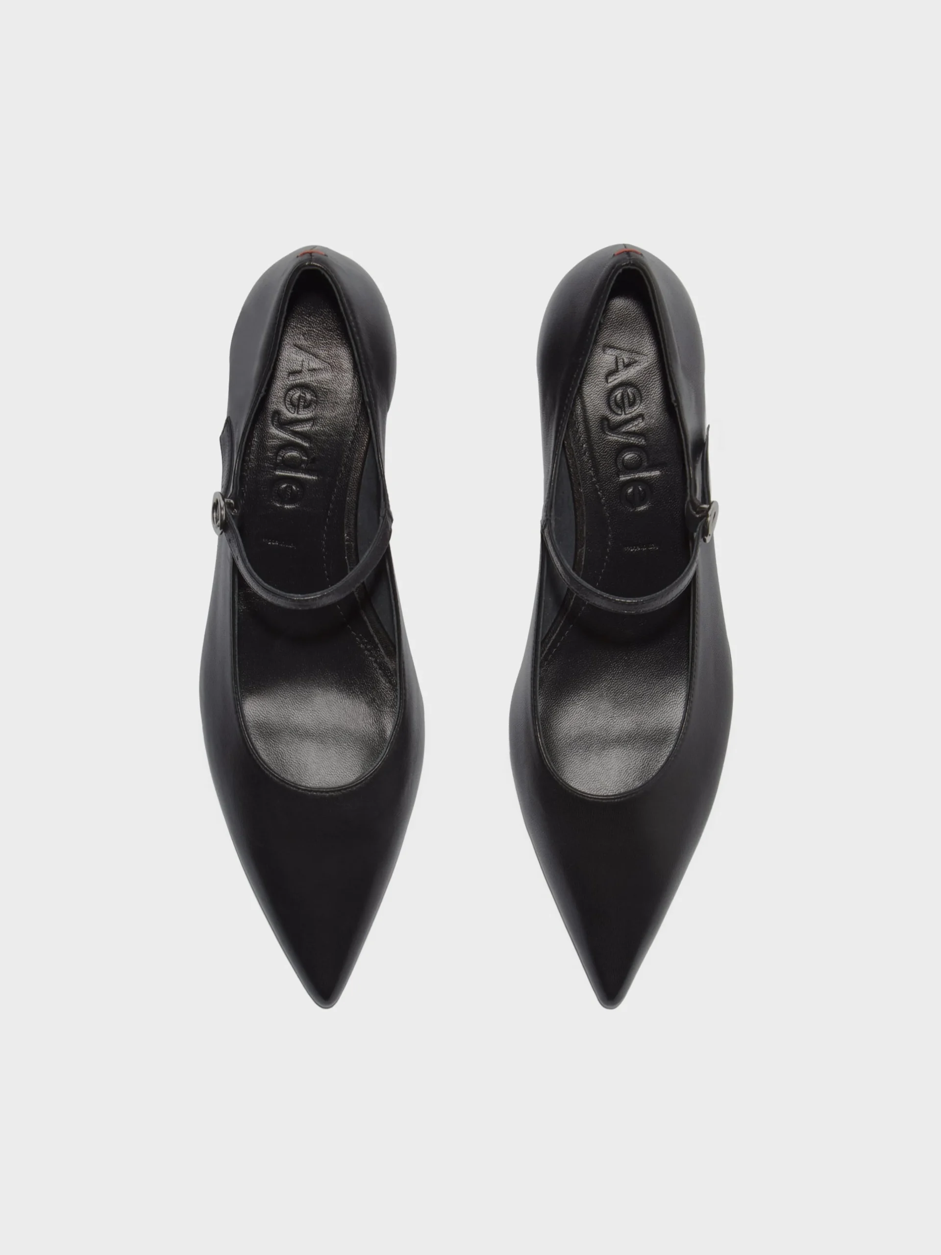 Hot Aeyde Polina Leather Mary-Janes Black Nappa