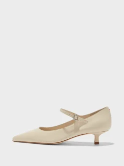 Discount Aeyde Polina Leather Mary-Janes Creamy Nappa