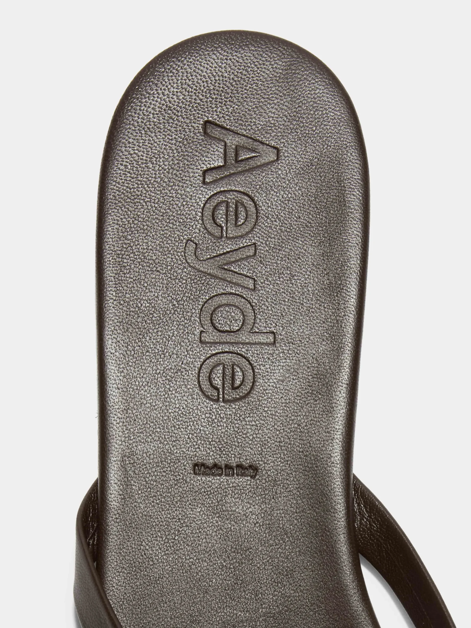 Fashion Aeyde Renee Leather Thong Sandals Moka Nappa